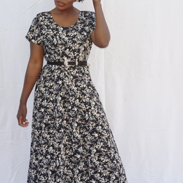 Vintage 90's Floral Dress (Size 14)