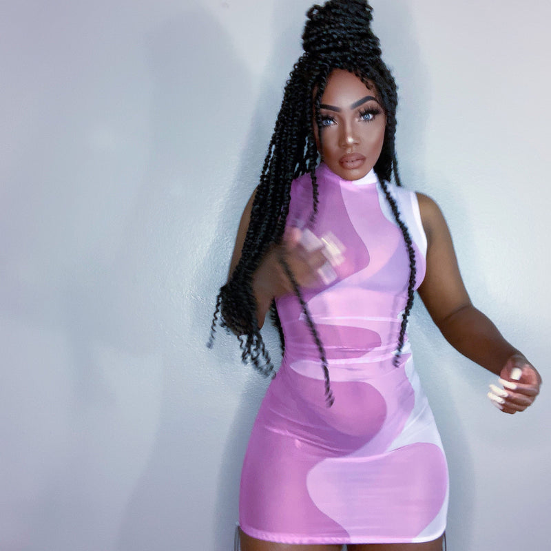 Lola See-Through Swim Cover Up Dress