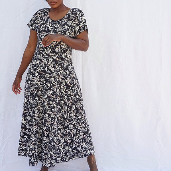 Vintage 90's Floral Dress (Size 14)