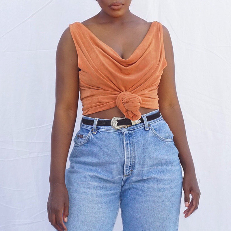 Vintage 90's Draped Top (XX-Large)