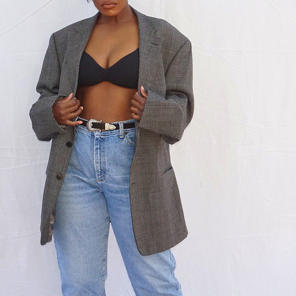 Men's Vintage 90's Wool Blazer (46R)